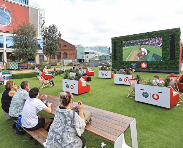 Vodafone to televise Wimbledon on giant screens in 13 UK cities