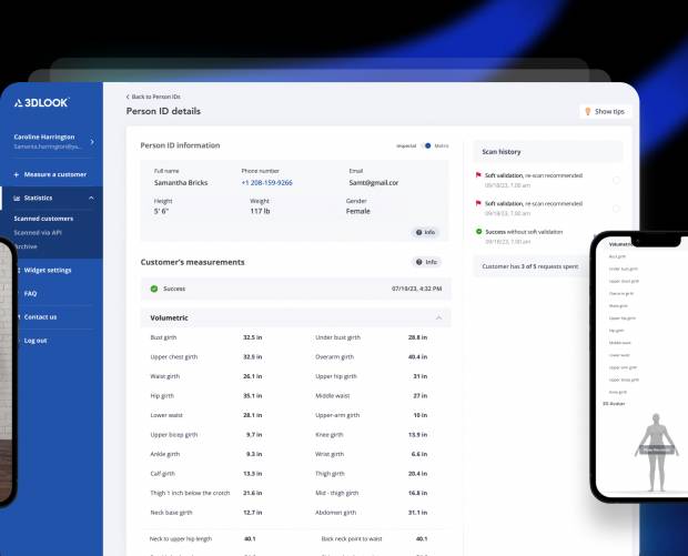 3DLook launches Mobile Tailor 2.0 body measurement and 3D modelling solution
