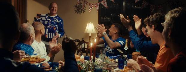 Gazza stars in Rangers' Christmas social ad campaign
