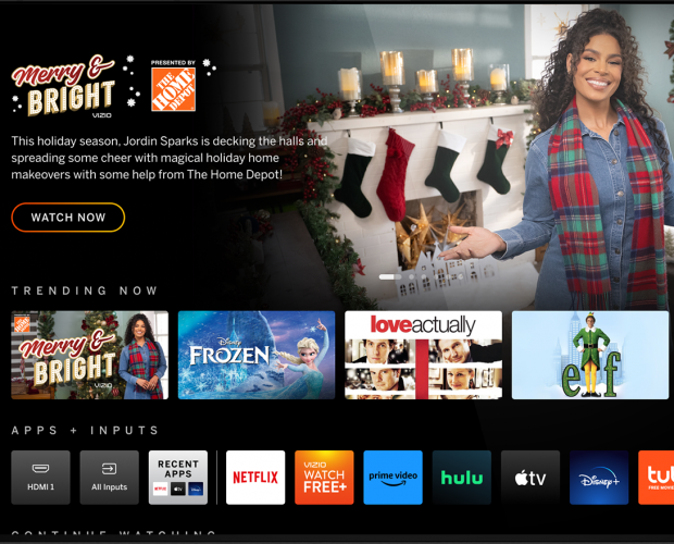 The Home Depot, launches 'Merry & Bright' shoppable content series on Vizio